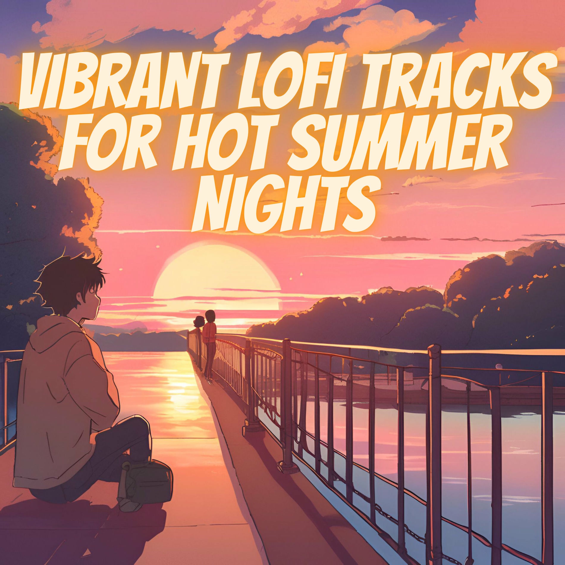 Album cover of Vibrant Lofi Tracks for Hot Summer Nights