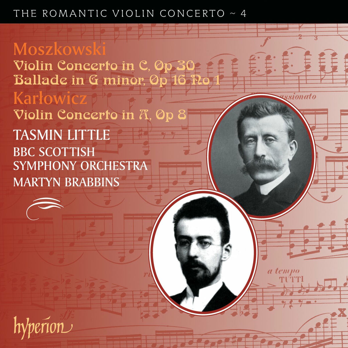 Album cover of Moszkowski & Karłowicz: Violin Concertos (Hyperion Romantic Violin Concerto 4)