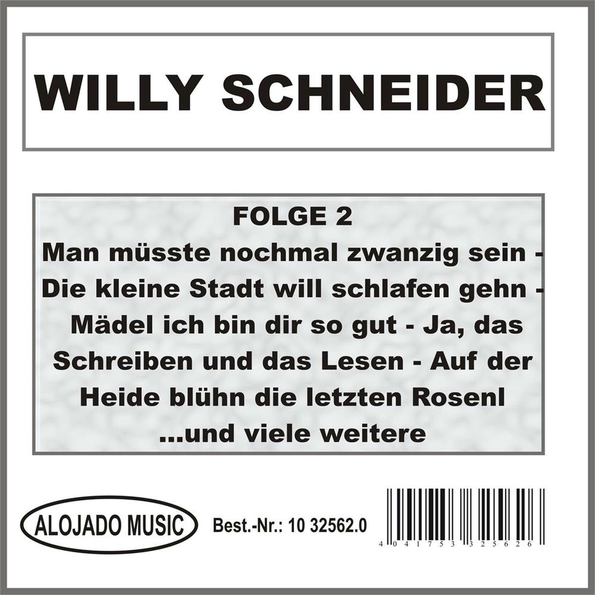 Album cover of Willy Schneider Folge 2