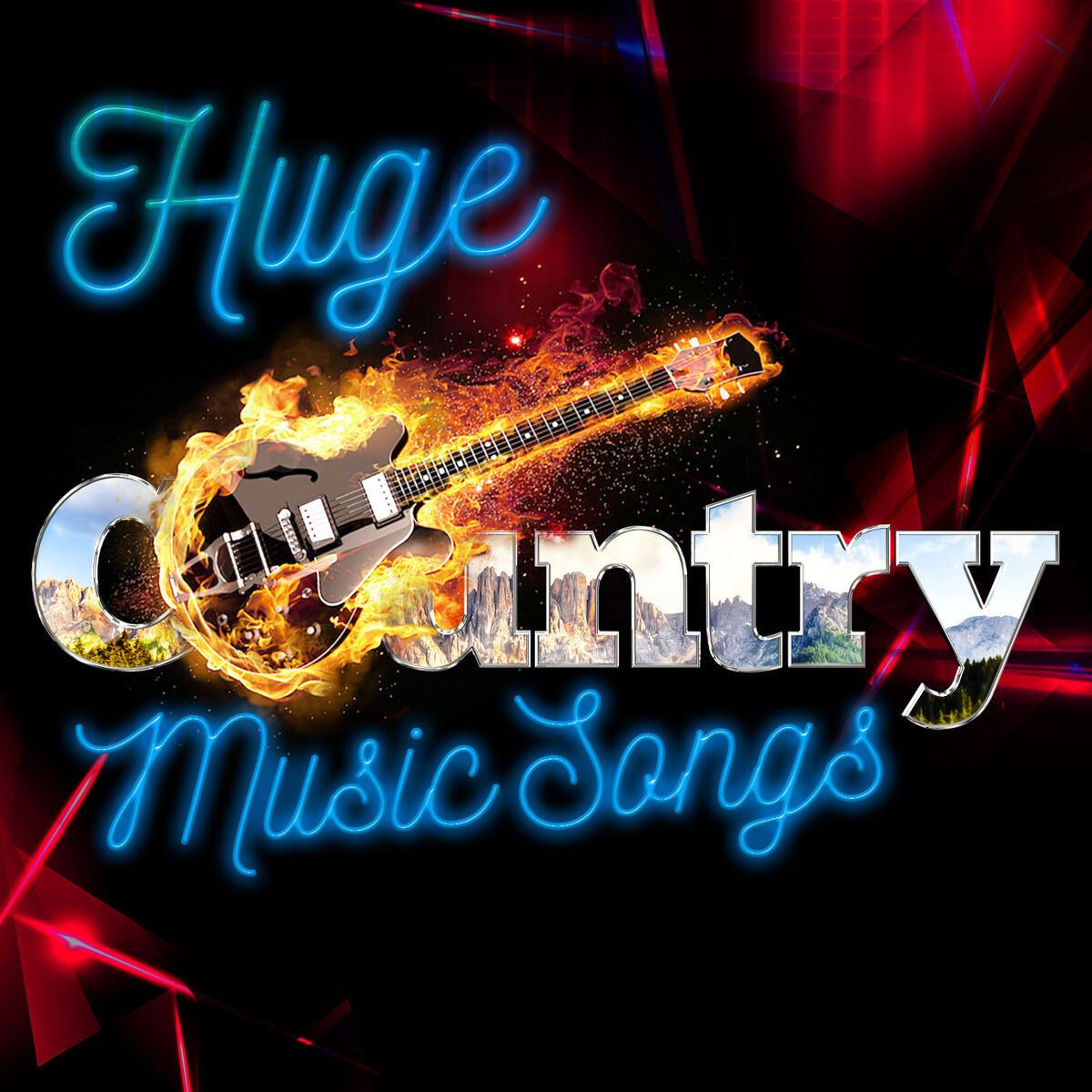 Album cover of Huge Country Music Songs