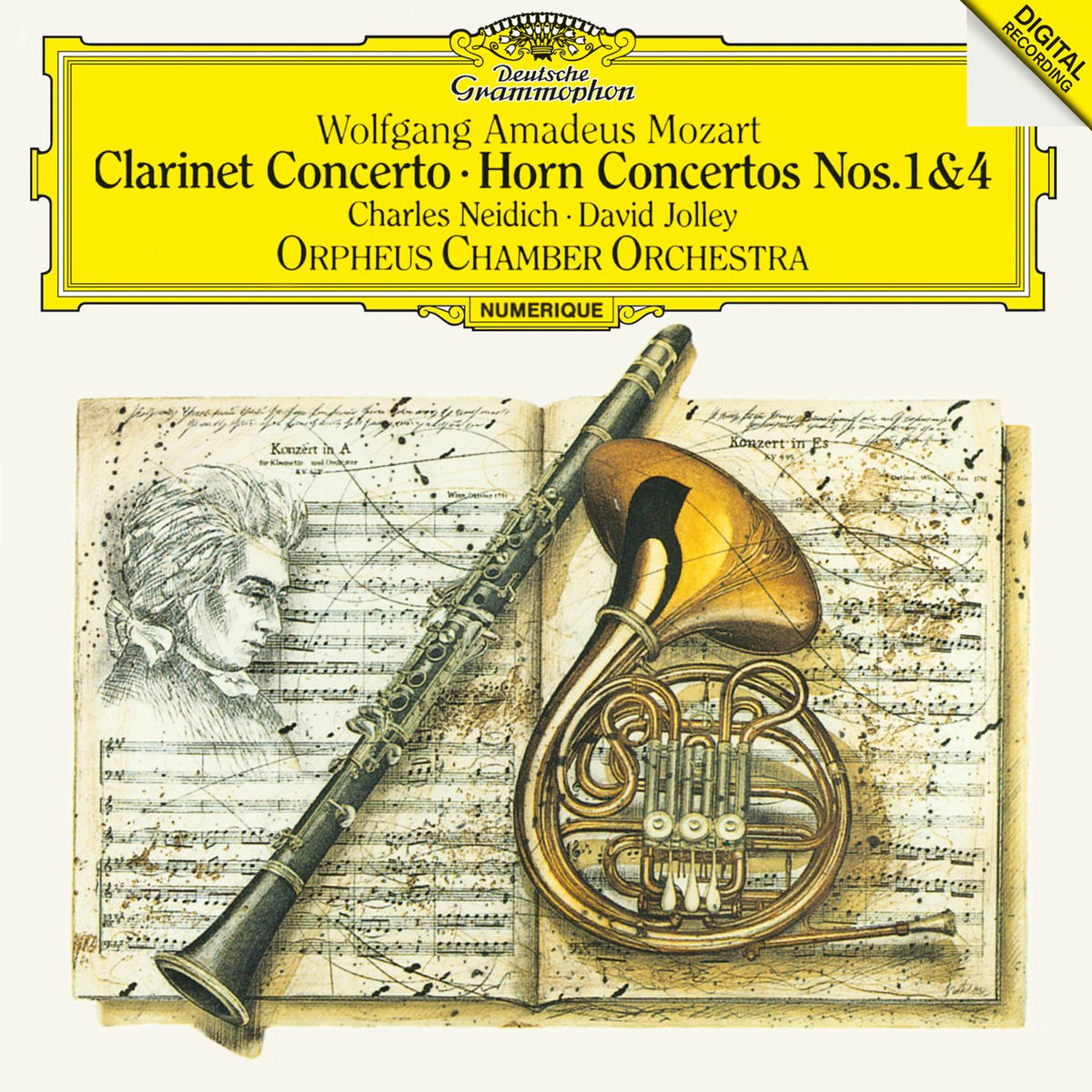 Album cover of Mozart: Clarinet Concerto; Horn Concertos Nos.1 K.412 & 4 K.495