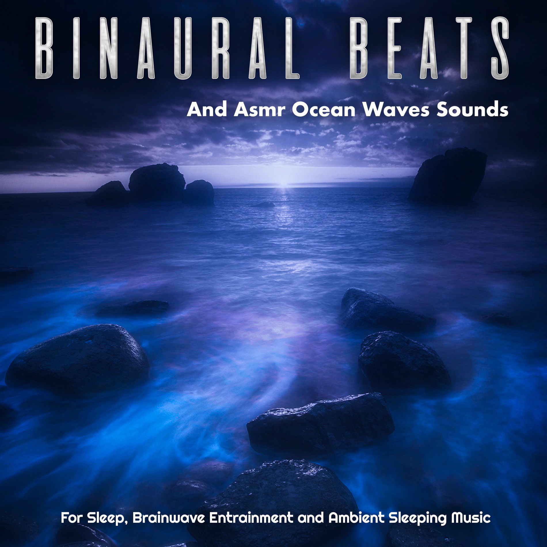 Album cover of Binaural Beats and Asmr Ocean Waves Sounds For Sleep, Brainwave Entrainment and Ambient Sleep Music