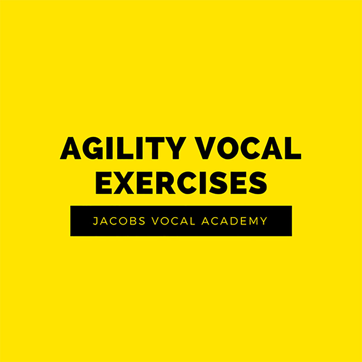 Album cover of Agility Vocal Exercises