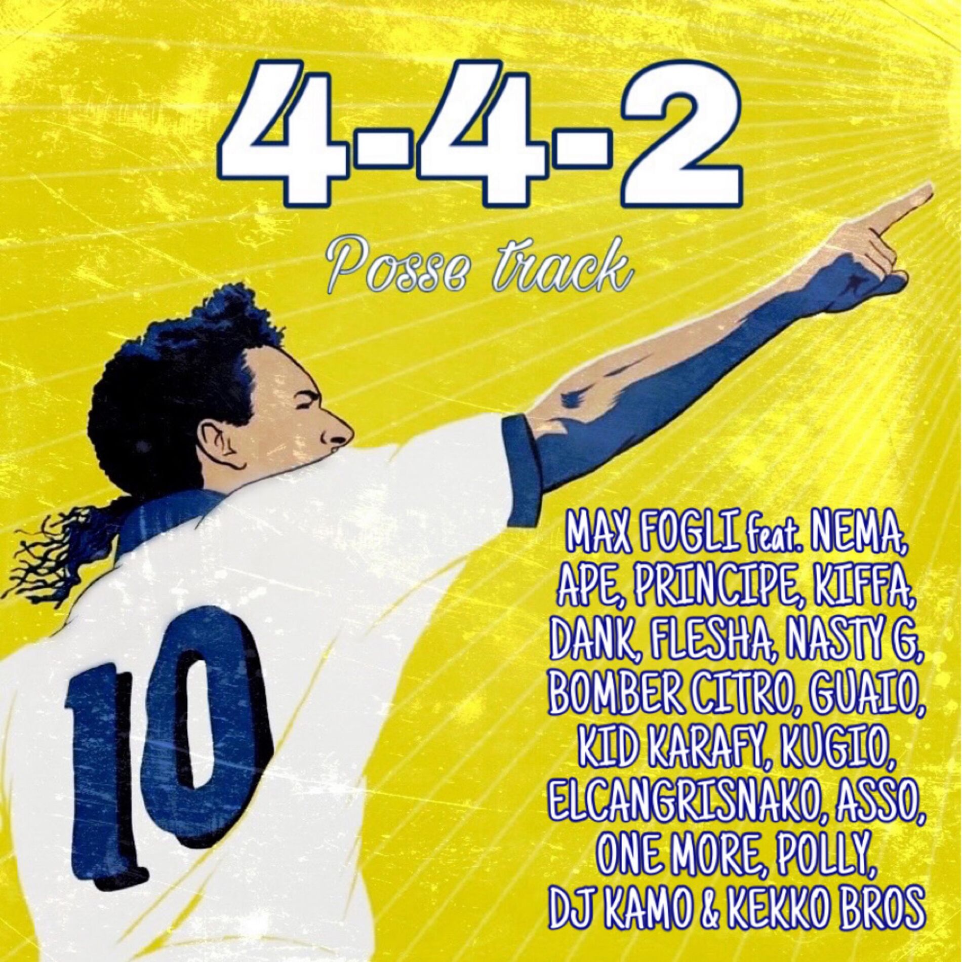 Album cover of 4-4-2 Posse track (feat. Nema, Ape, Principe, Kiffa, Dank, Flesha, Nasty G, Bomber Citro, Guaio, Kid Karafy, Kugio, ElCangriSnako,