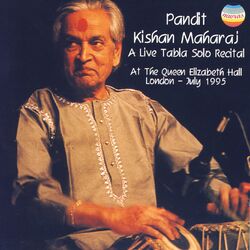 Cover of Pandit Kishan Maharaj: A Live Tabla Solo Recital (Live at The Queen Elizabeth Hall, London, 1995)