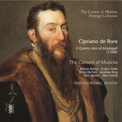 Cover of Cipriano de Rore: Il quinto libro di Madrigali (1568)