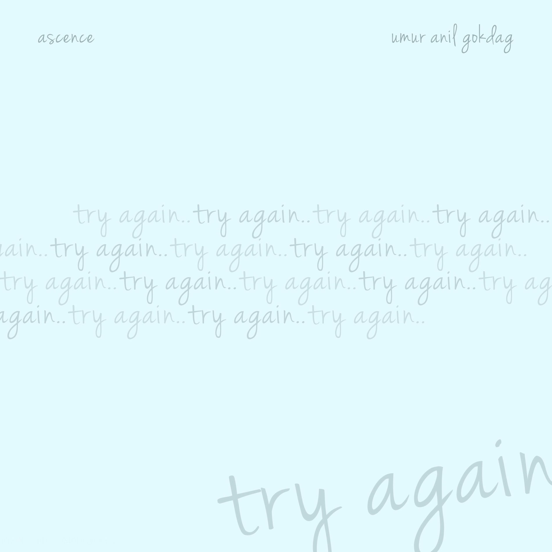 Album cover of try again