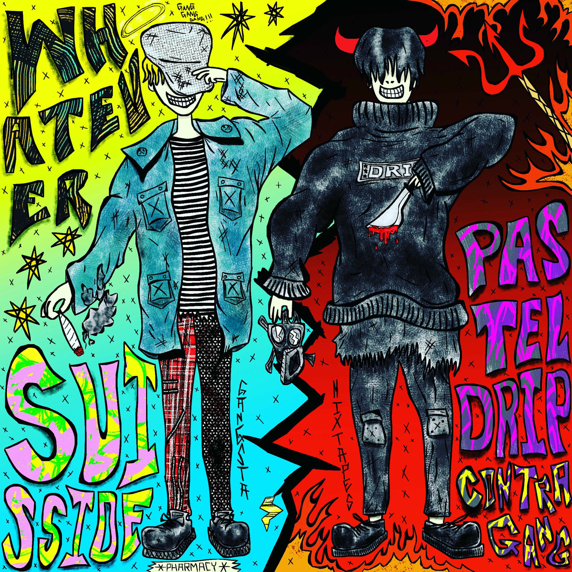 Album cover of whatever (feat. suisside & Pasteldrip)