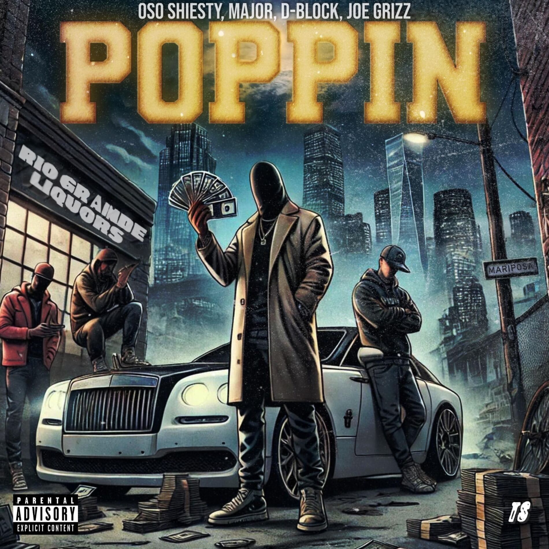 Album cover of Poppin (feat. Oso Shiesty, Major & D-Block)