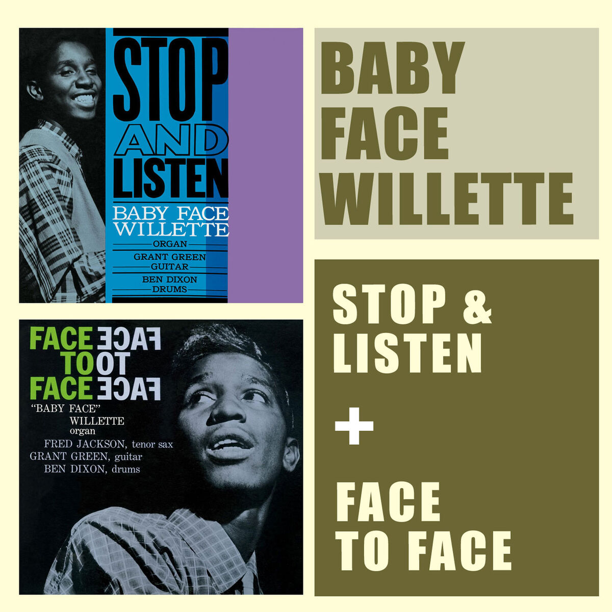 Album cover of Stop & Listen + Face to Face (feat. Grant Green) [Bonus Track Version]
