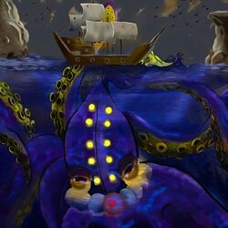 Cover of O Pirata e o Kraken