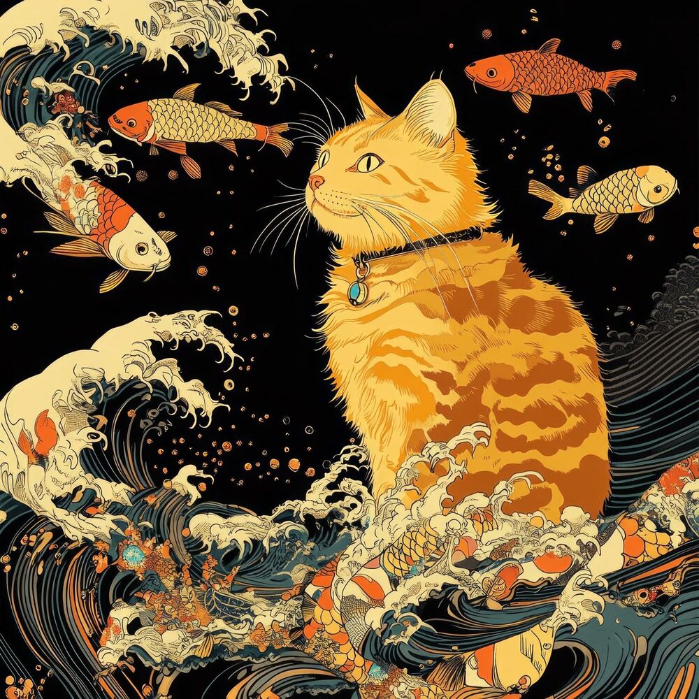 Picture of 猫的午后梦：萨克斯风爵士的轻柔音符