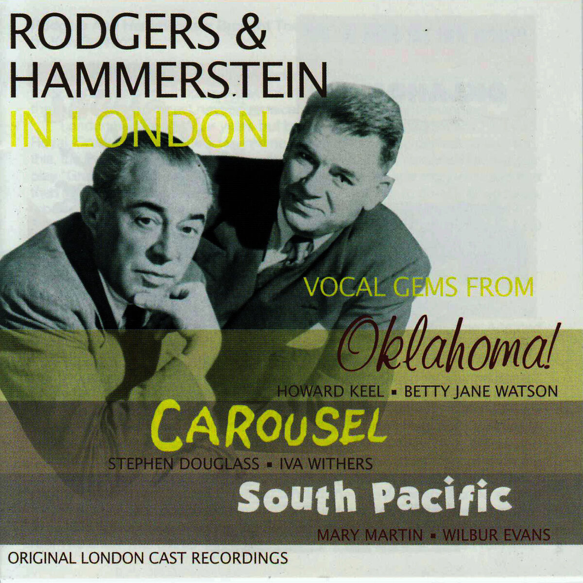 Album cover of Rodgers & Hammerstein In London - Vocal Gems From Oklahoma, Carousel & South Pacific