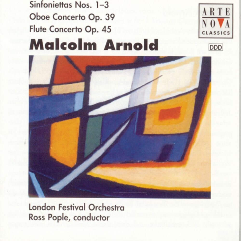Picture of Arnold: Sinfoniettas 1,2,3/Ctos. For Flute & Strings And Oboe & Strings