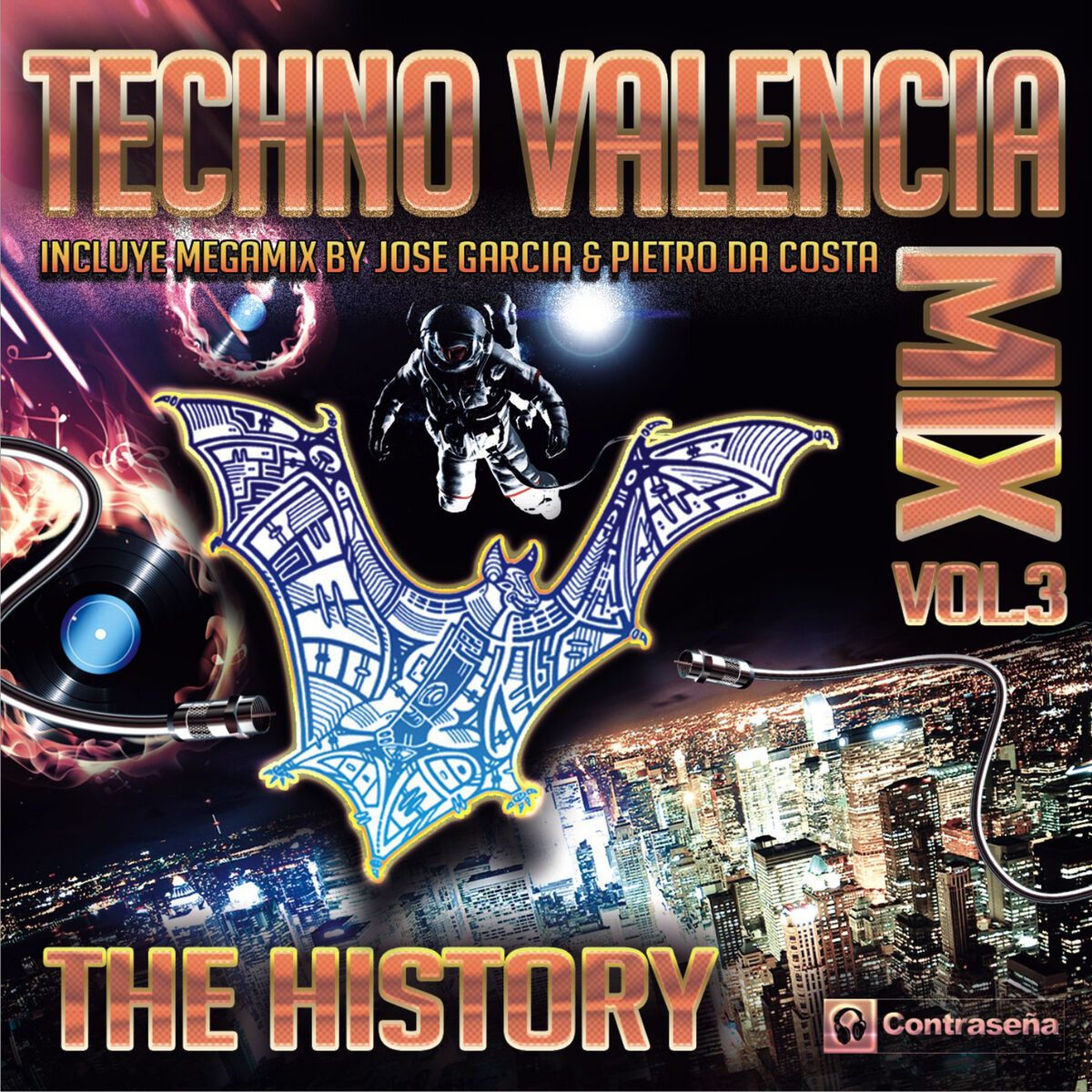 Album cover of Techno Valencia Triologia Megamix: Asi Me Gusta a Mi / Dunne / Chiquetere / Tonight / The Spirit / Boom Chaka / Streamline / Es Im