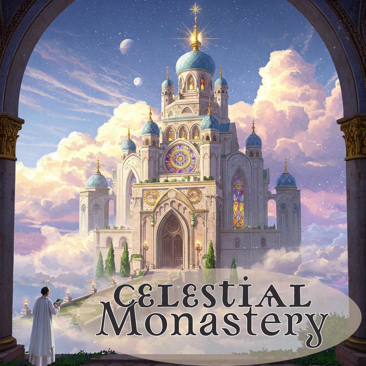 Album cover of Celestial Monastery Meditations: Ethereal Tibetan Vibes of the Sacred Mountains