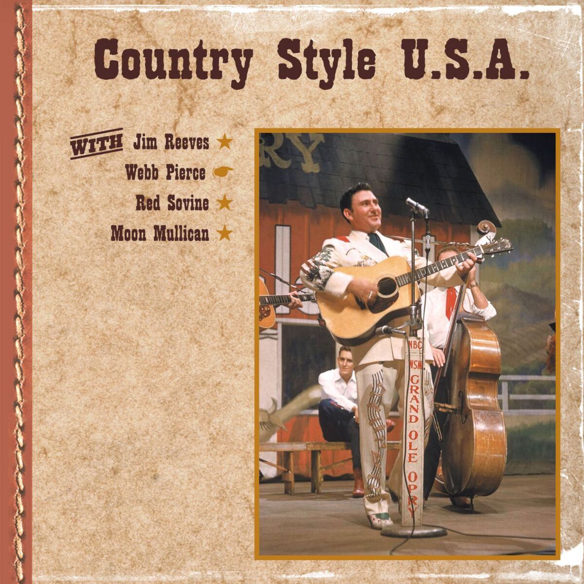 Album cover of Country Style U.S.A. with Jim Reeves, Webb Pierce, Red Sovine, Moon Mullican