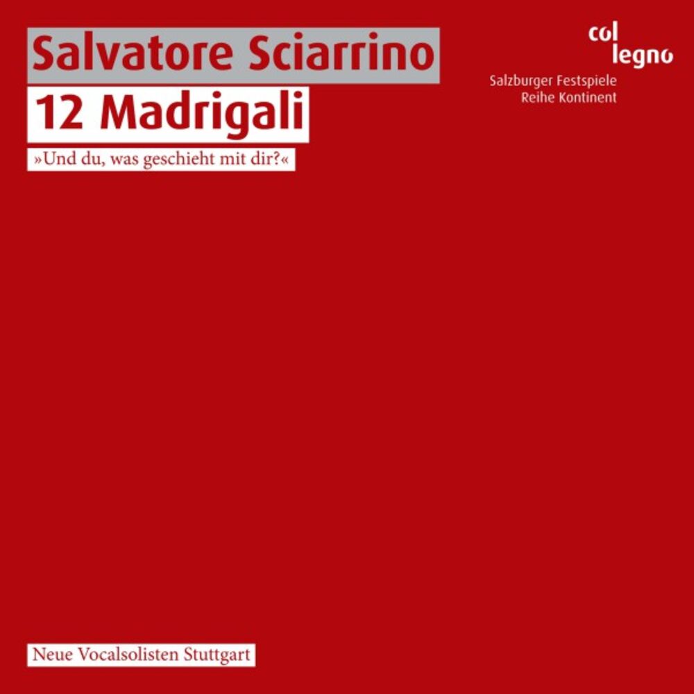 Picture of Salvatore Sciarrino: 12 Madrigali