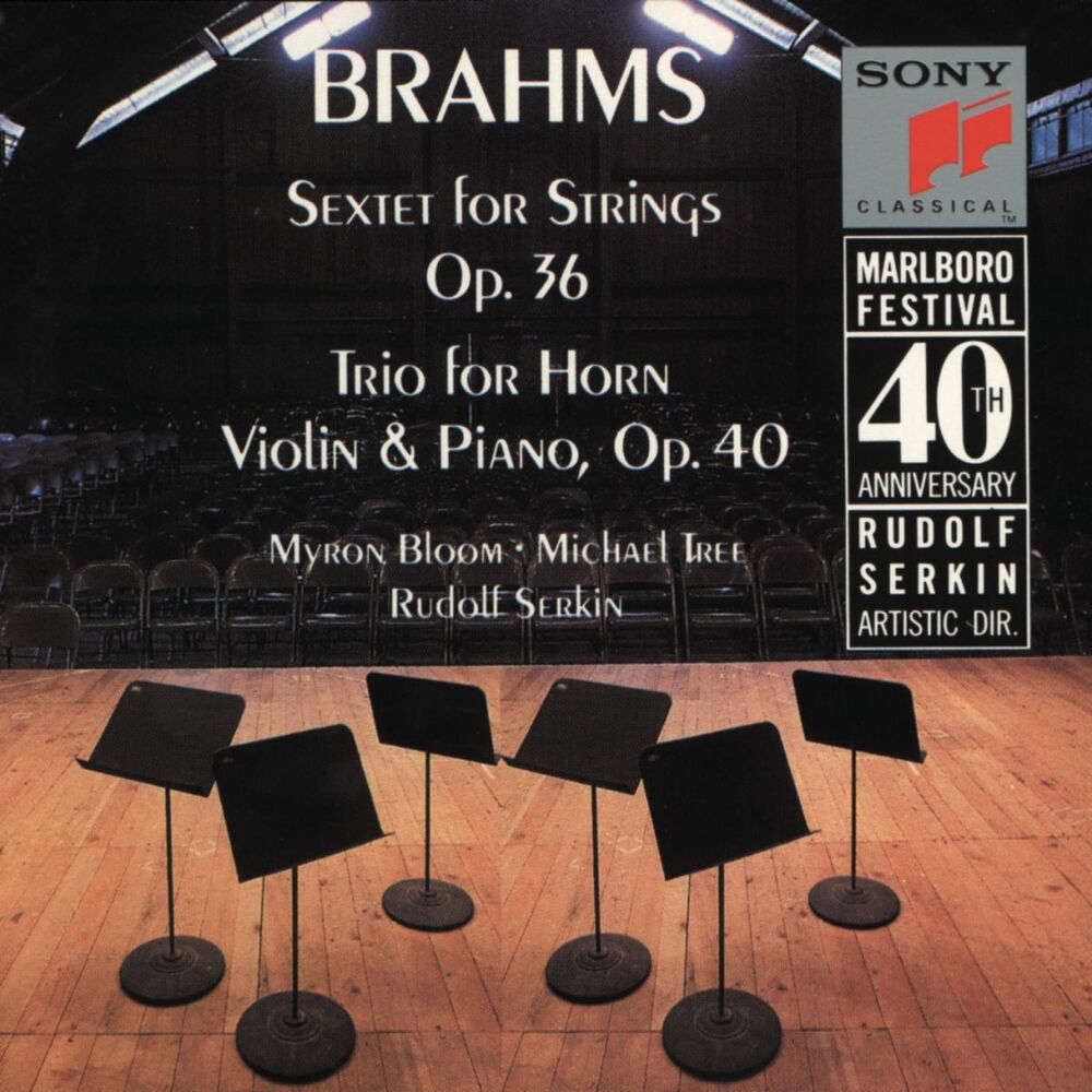 Picture of Brahms: Sextet for Strings, Op. 36 & Horn Trio, Op. 40