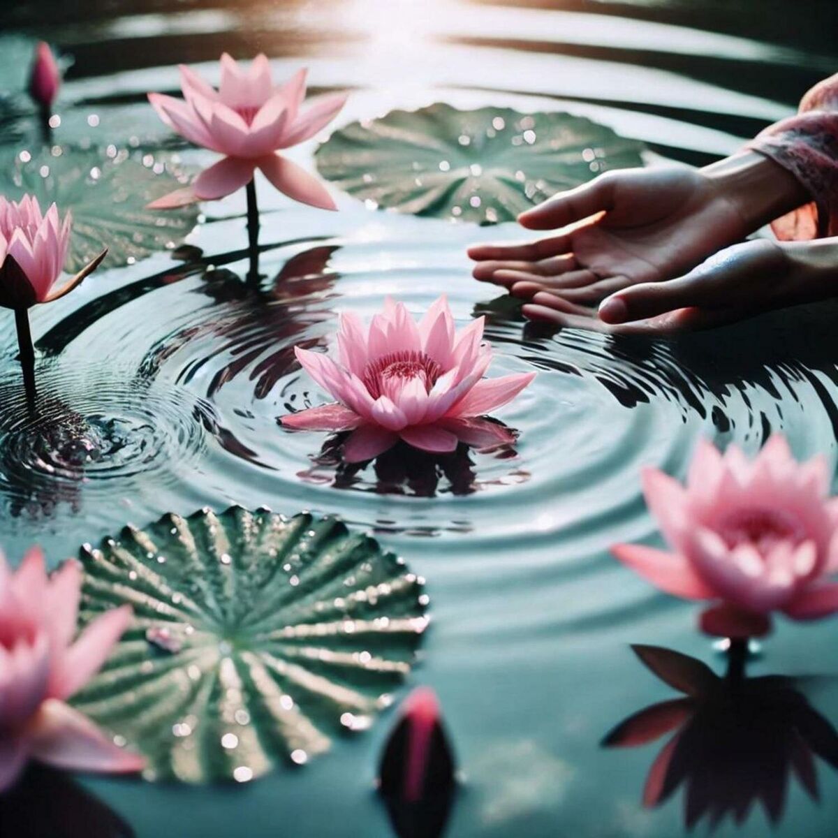 Album cover of Zen-Heilwasser: Entspannende Atmosphäre mit Wassergeräuschen zum Einschlafen und für ruhige Momente