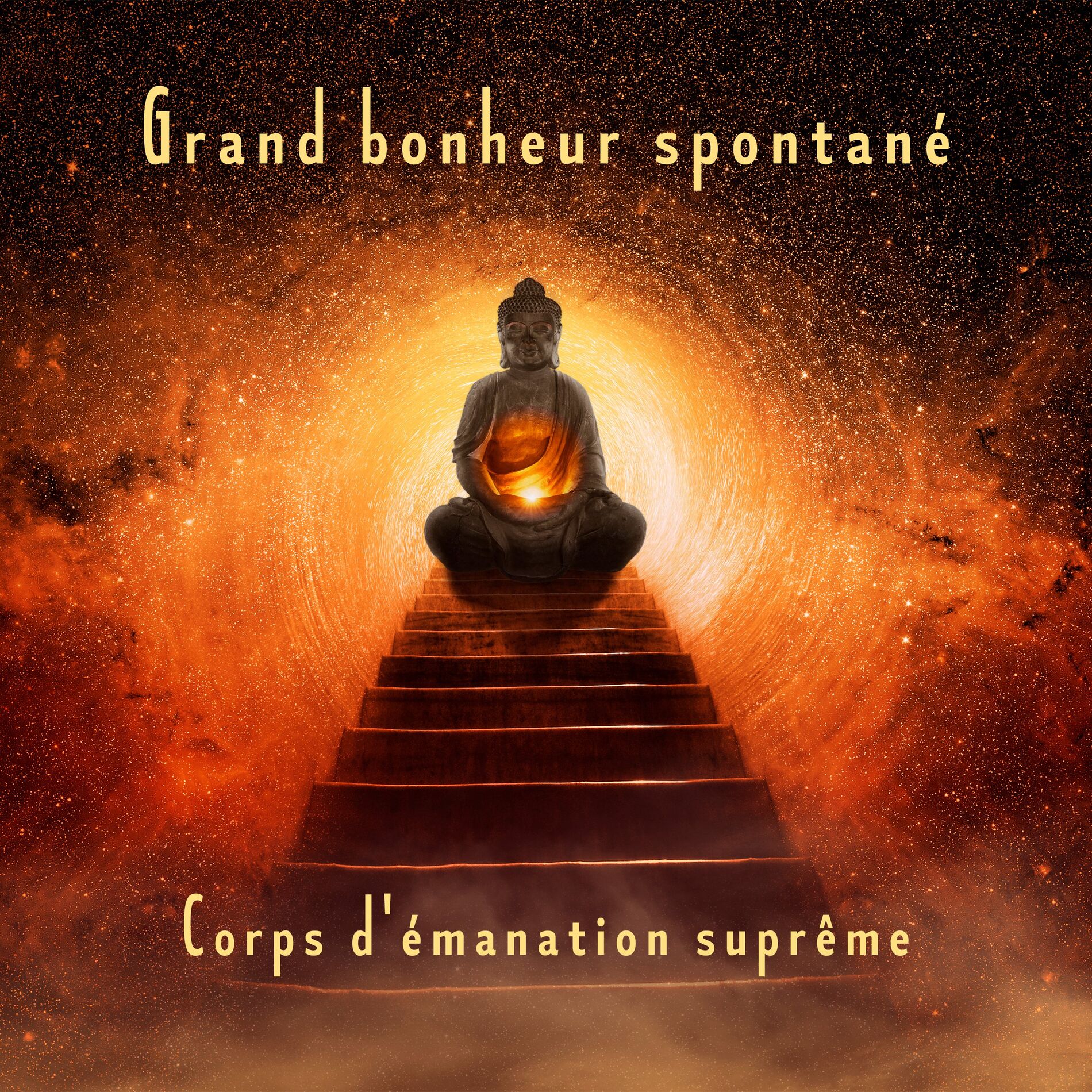 Album cover of Grand bonheur spontané: Corps d'émanation suprême, Les étapes du chemin, Sukhavati, Former l'esprit