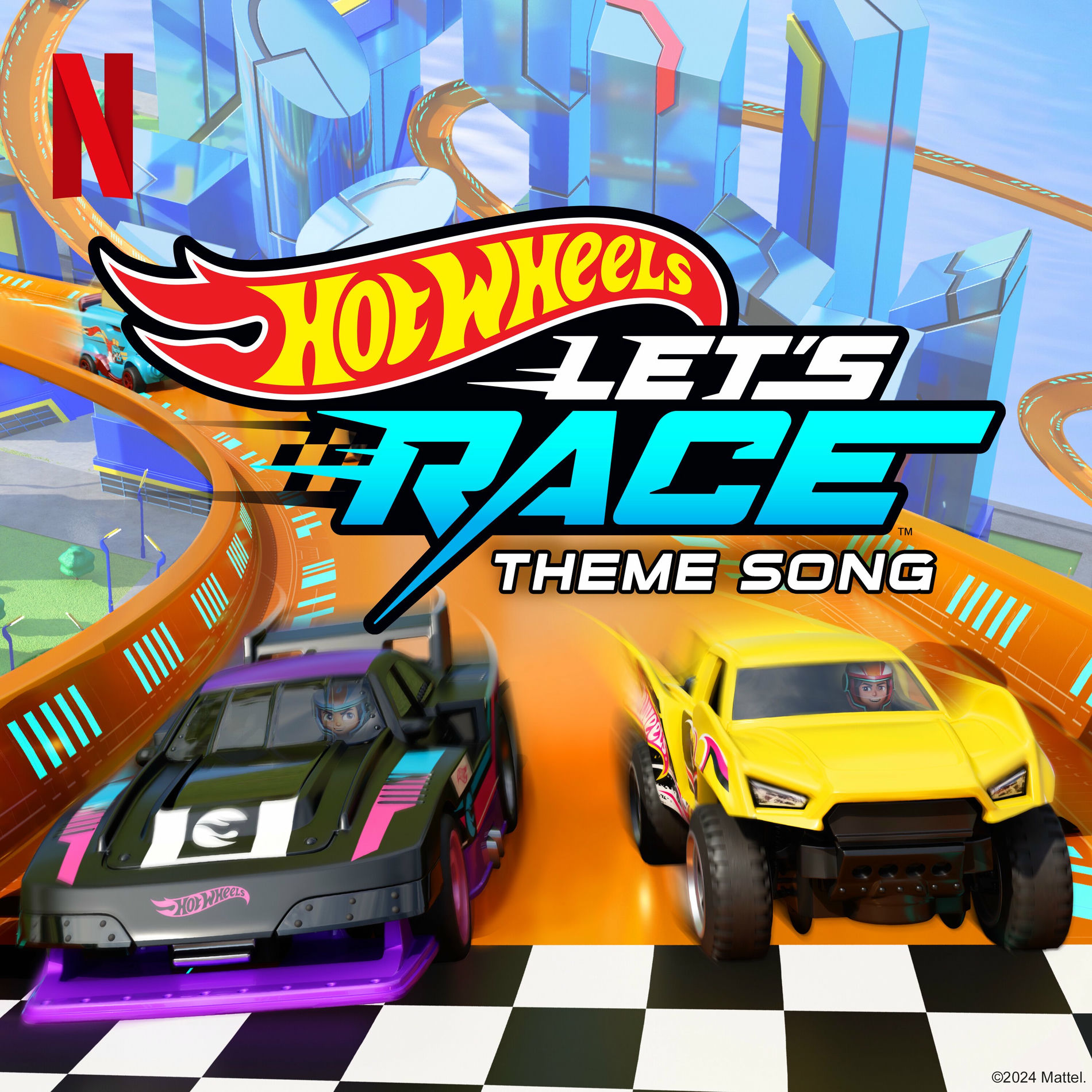 Album cover of Hot Wheels Let's Race Theme Song