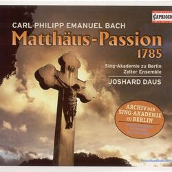 Cover of Bach, C.P.E.: St. Matthew Passion