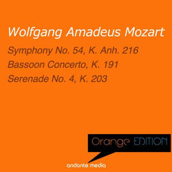 Cover of Orange Edition - Mozart: Symphony No. 54, K. Anh. 216 & Serenade No. 4, K. 203 by undefined