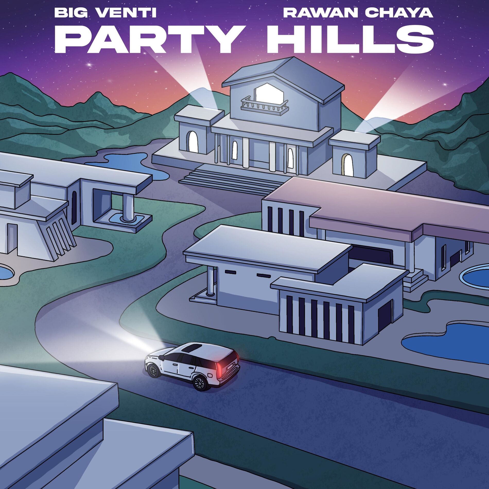 Album cover of PARTY HILLS (feat. Rawan Chaya)