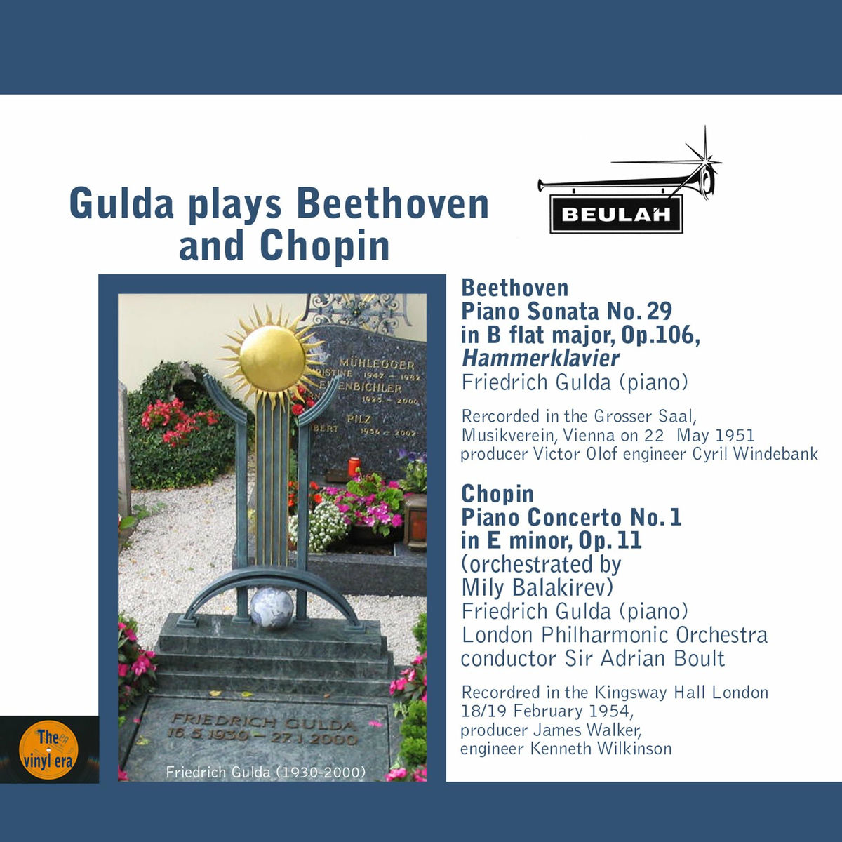 Album cover of Gulda Plays Beethoven and Chopin