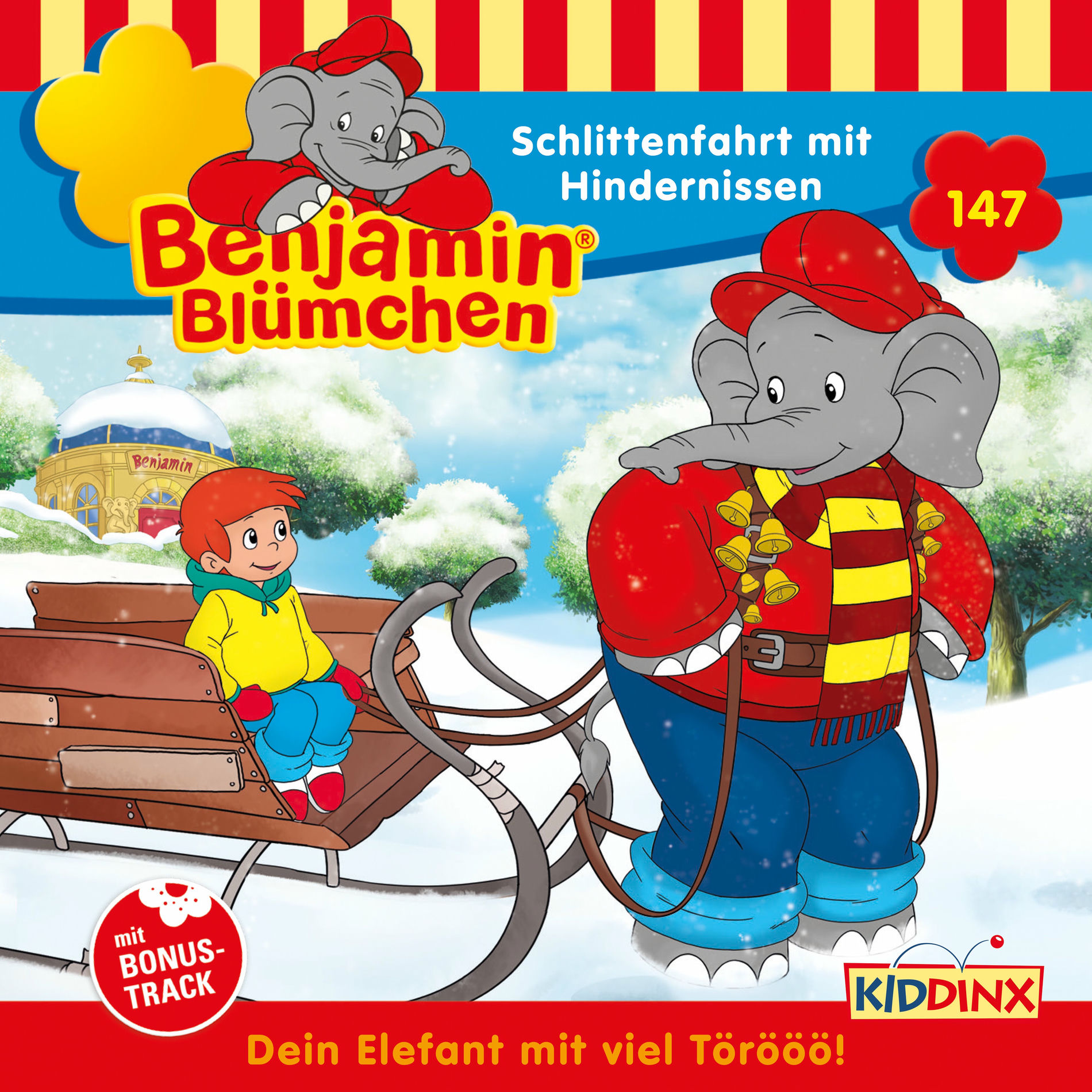Album cover of Inhaltsangabe: Schlittenfahrt mit Hindernissen (Folge 147)