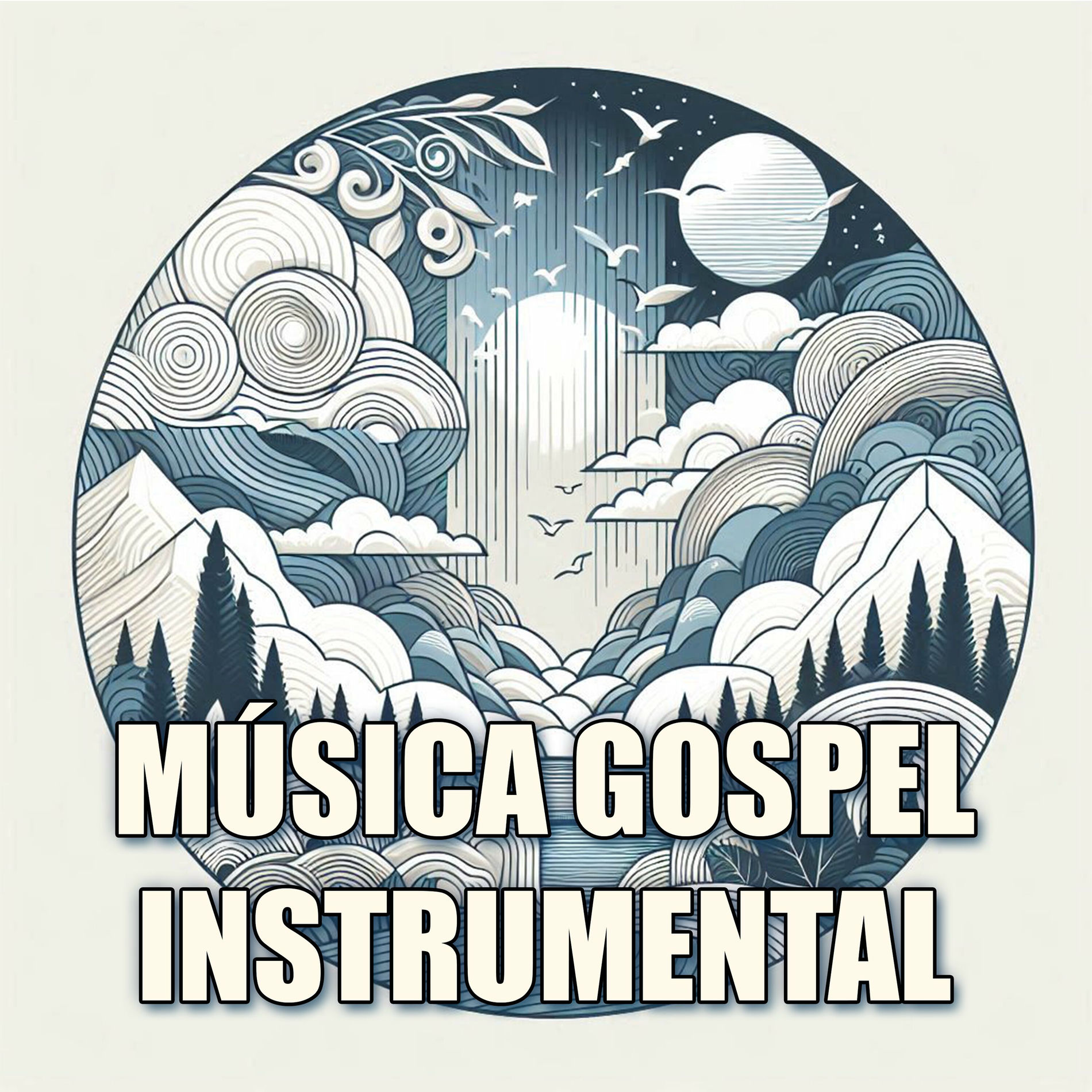 Album cover of Música Gospel Instrumental: Músicas Evangélicas Internacionais Instrumentais no Piano, Violão e Saxofone