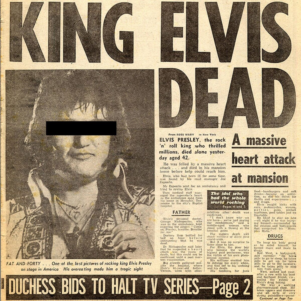 Album cover of ELVIS IST TOT