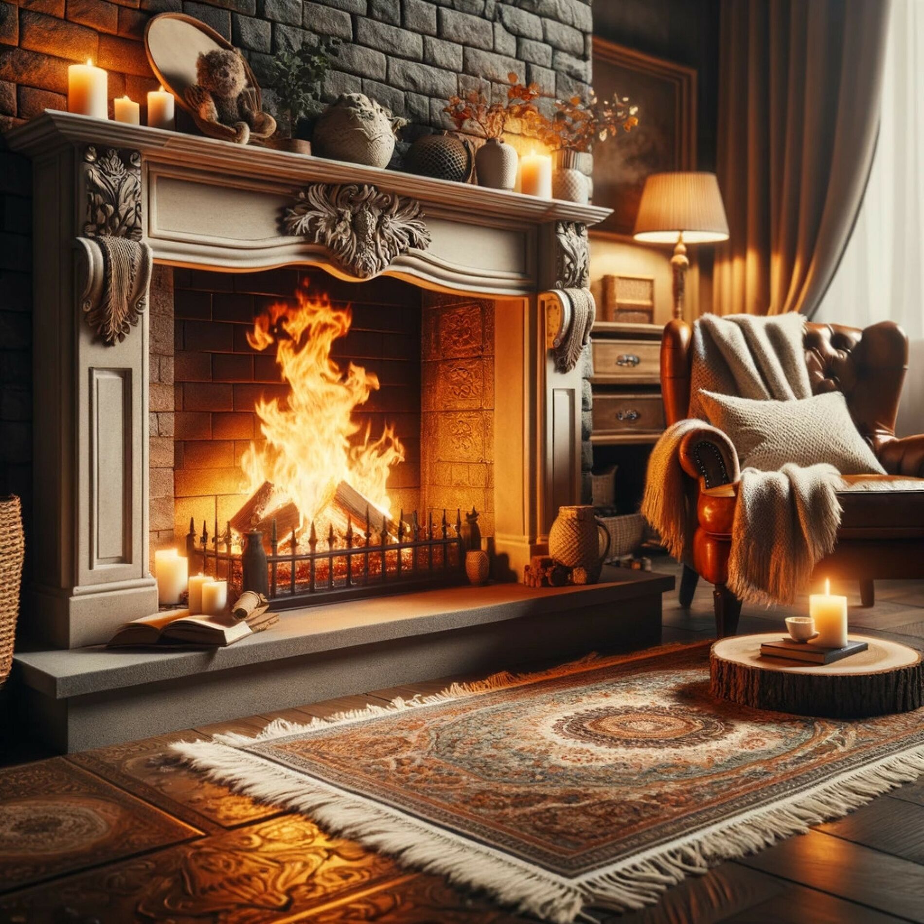Album cover of Warmth Waves: Fire Music for Relaxation