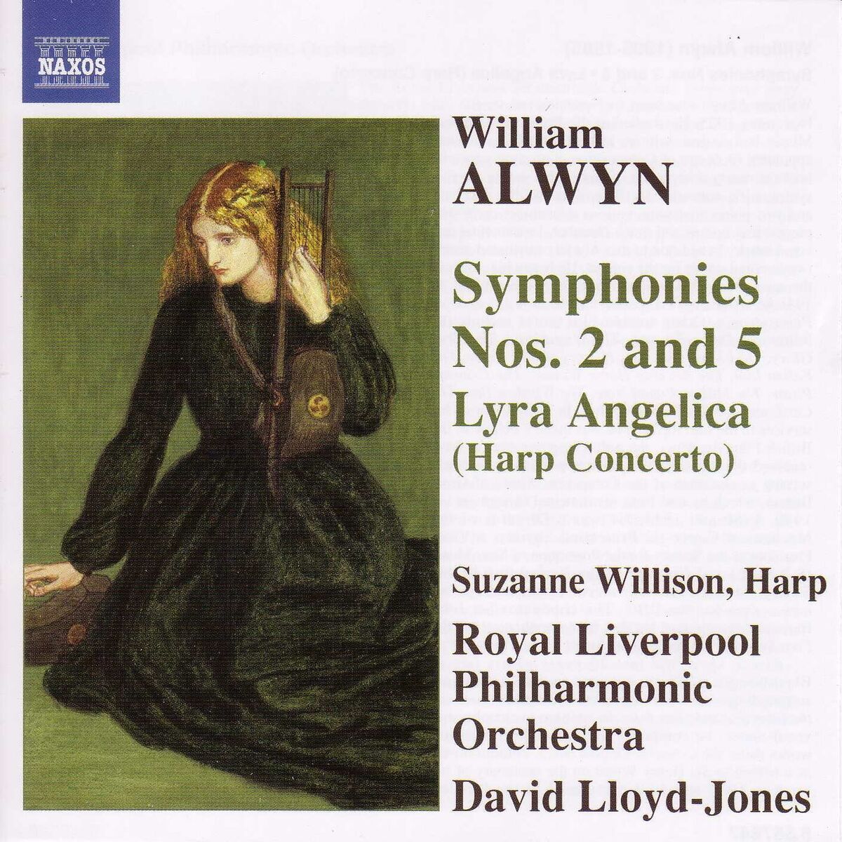 Album cover of Alwyn: Symphonies Nos. 2 and 5 / Harp Concerto, 