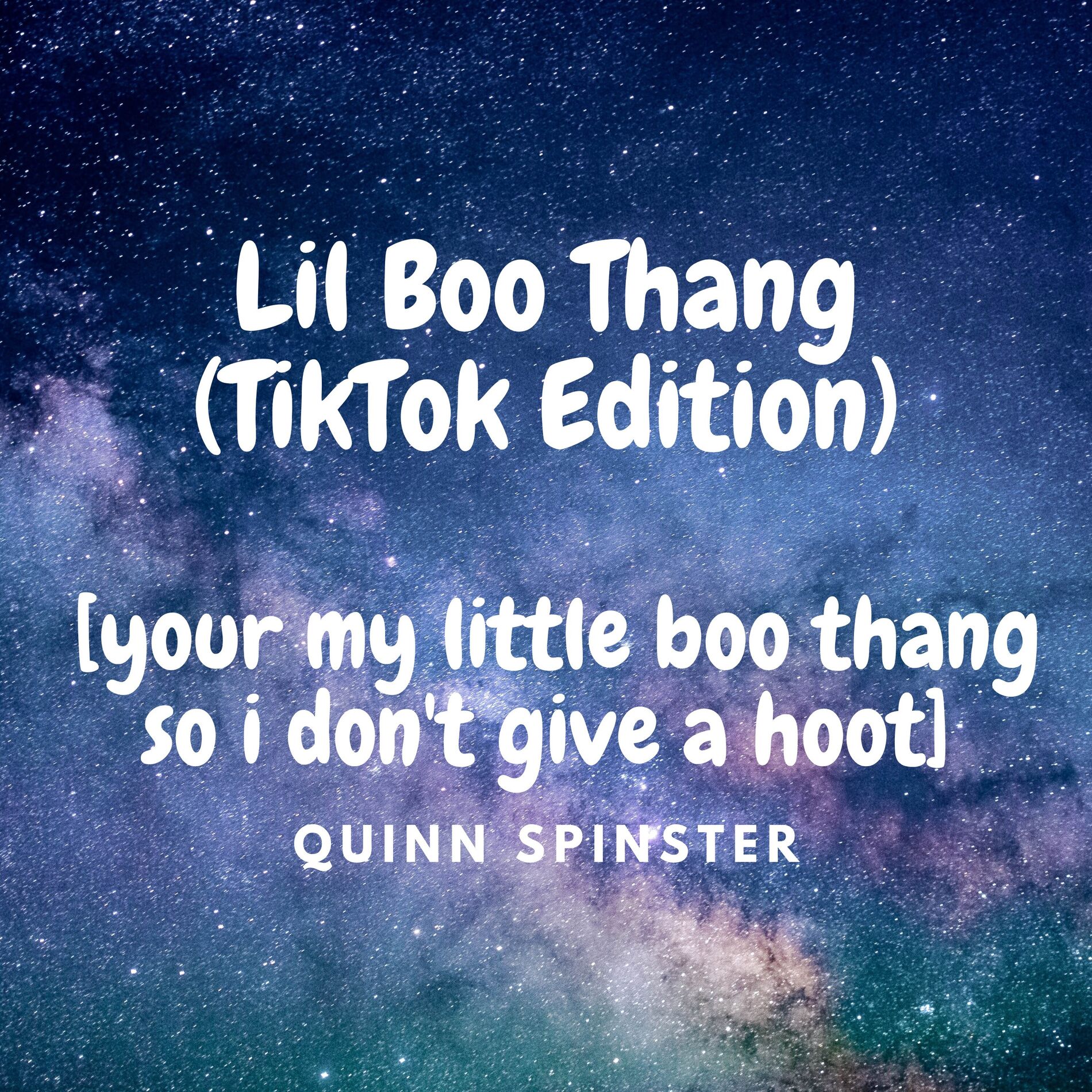 Album cover of Lil Boo Thang (TikTok Edition) [your my little boo thang so i don't give a hoot]