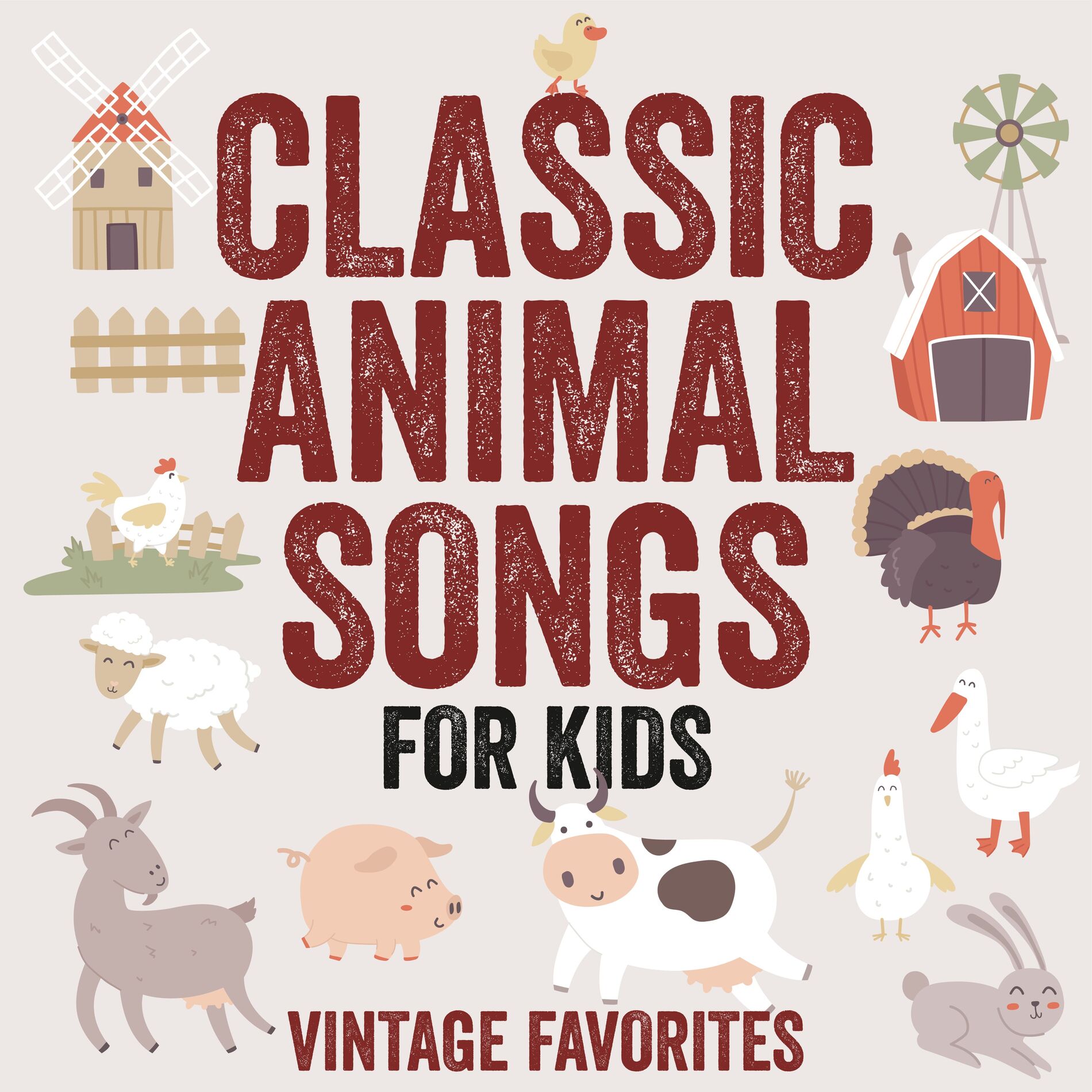 Album cover of Classic Animal Songs for Kids (Vintage Favorites)
