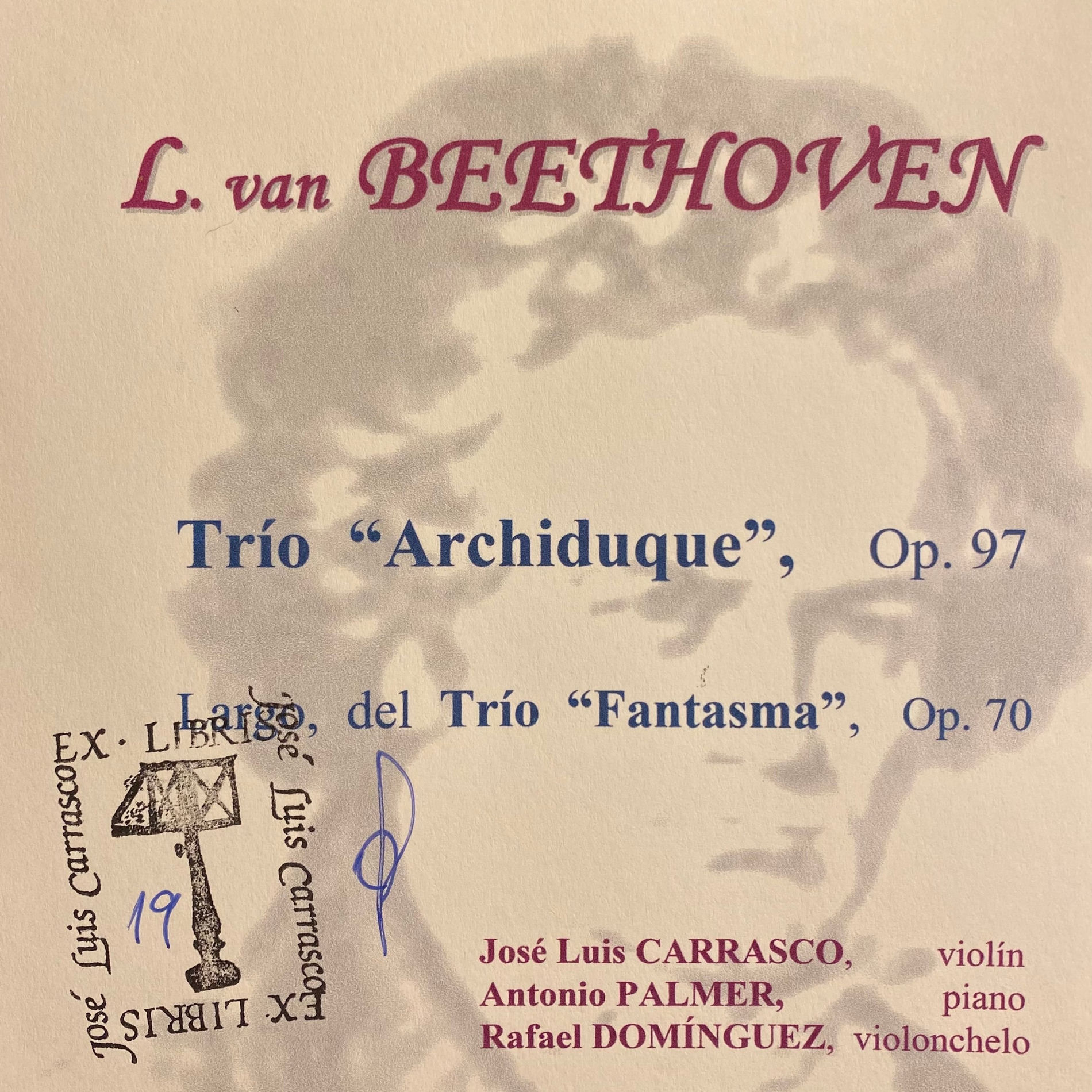 Album cover of Beethoven Trío 
