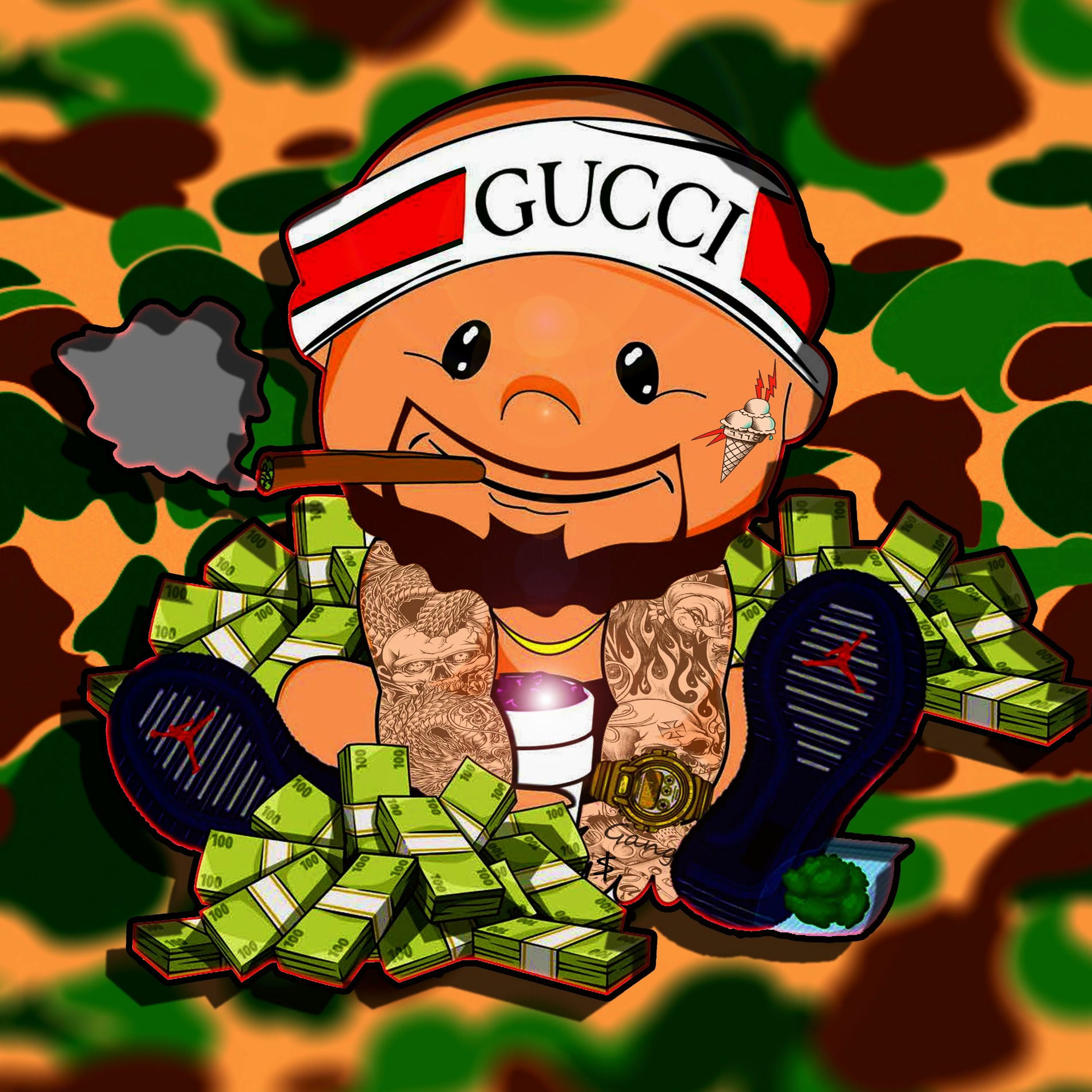 White Gucci - Green Gucci Suit | Deezer