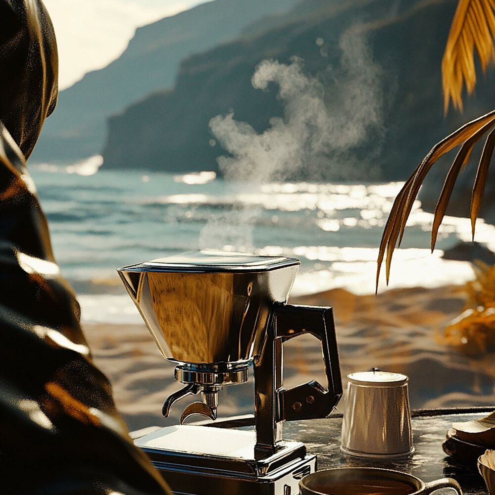 Picture of Caribbean Coffee: Smooth Bossa Nova Jazz, Cafe Ambience for Work and Relaxation