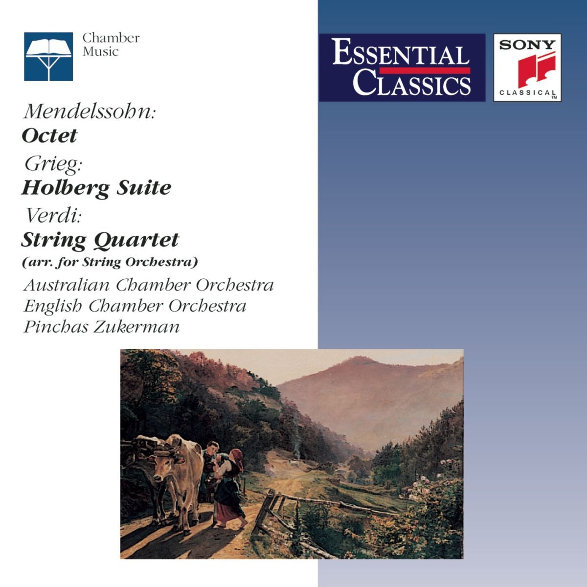 Album cover of Mendelssohn: Octet; Grieg: Holberg Suite; Verdi: String Quartet