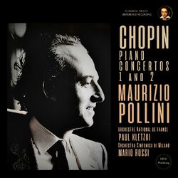 Cover of Chopin: Piano Concertos Nos. 1 & 2 by Maurizio Pollini (2024 Remastered, Live Performances 1960 & 1968)