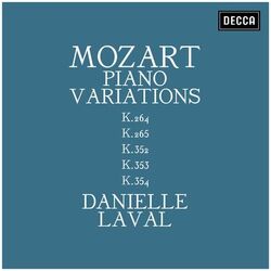 Cover of Mozart: Piano Variations K.264, K. 265, K.352, K.353, K.354
