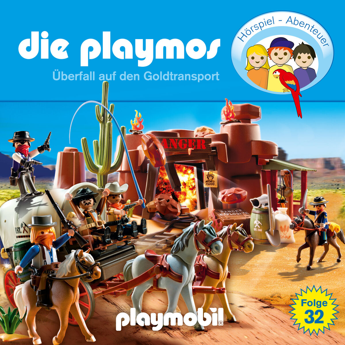 Album picture of Folge 32: Überfall auf den Goldtransport (Das Original Playmobil Hörspiel)