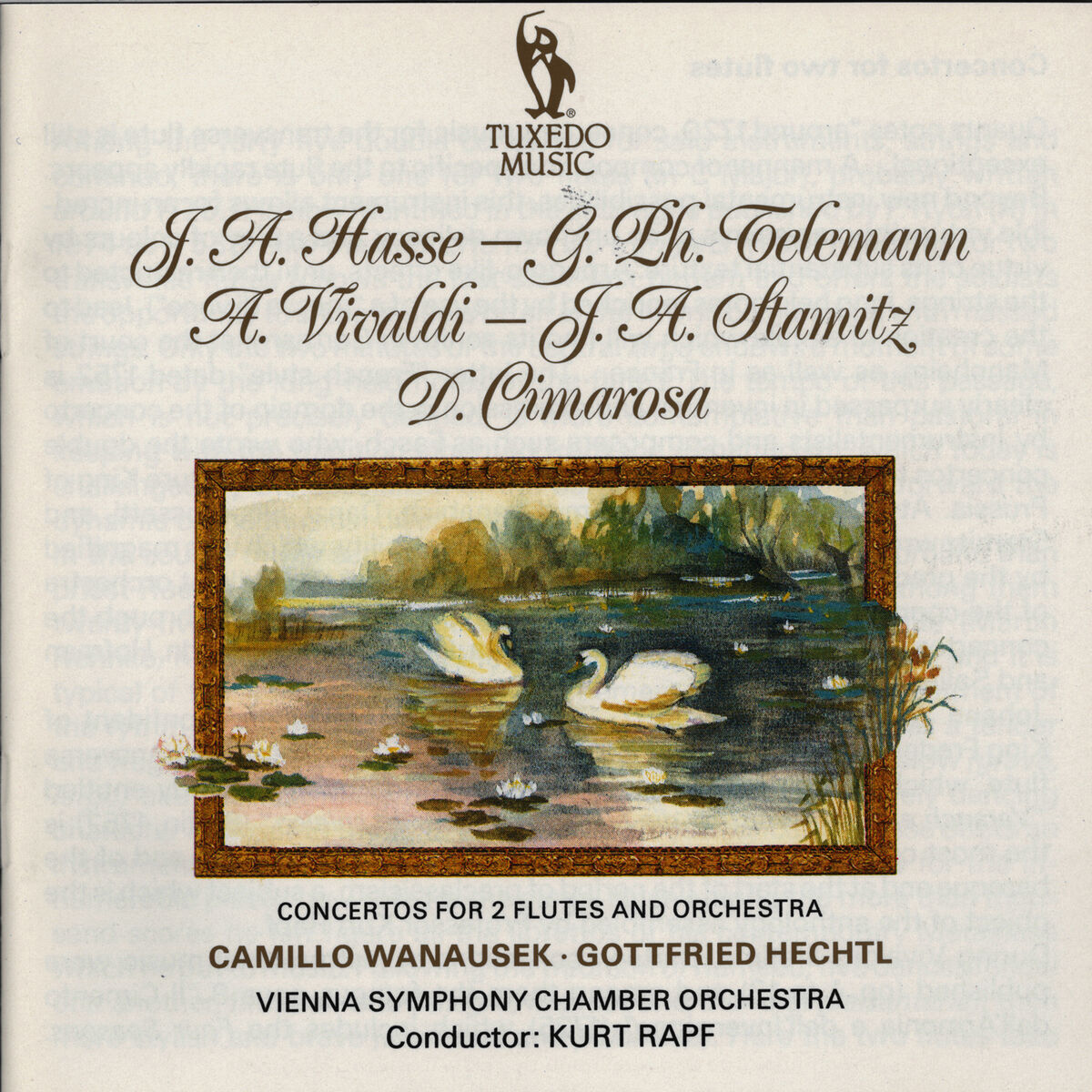 Album cover of Concerto for Two Flutes and Orchestra in A Minor, TWV 52:a 2: II. Vistement