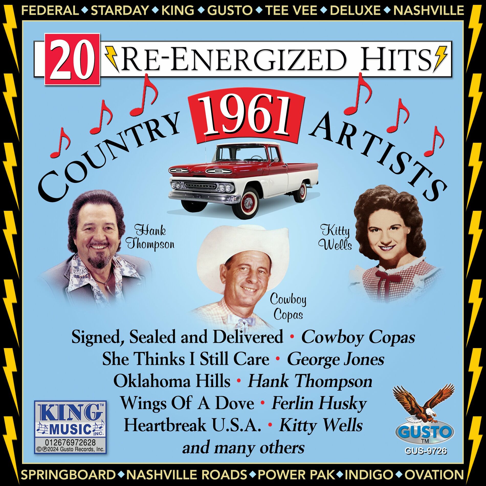 Album cover of 20 Re-Energized Country Hits: 1961
