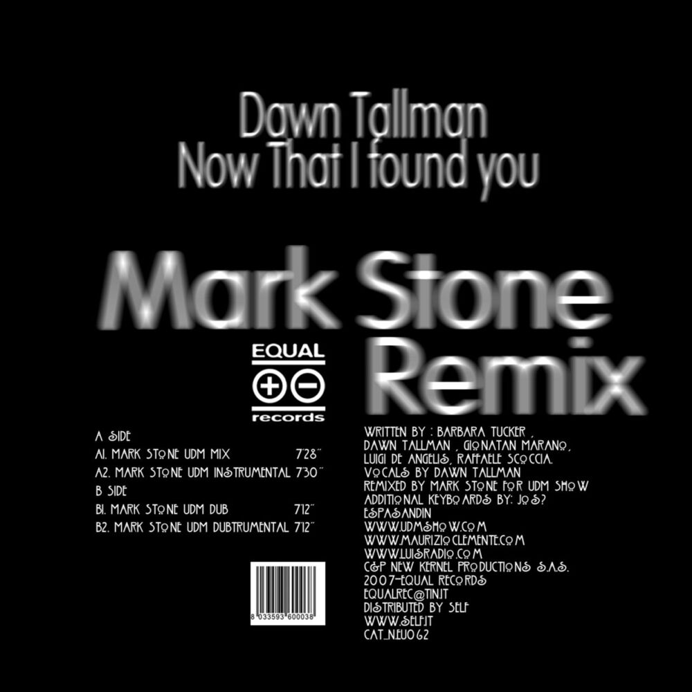 Picture of Now That I Found You (Mark Stone Remix)