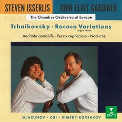 Cover of Tchaikovsky: Rococo Variations, Andante cantabile, Pezzo capriccioso & Nocturne - Cello Works by Glazunov, Cui, Rimsky-Korsakov