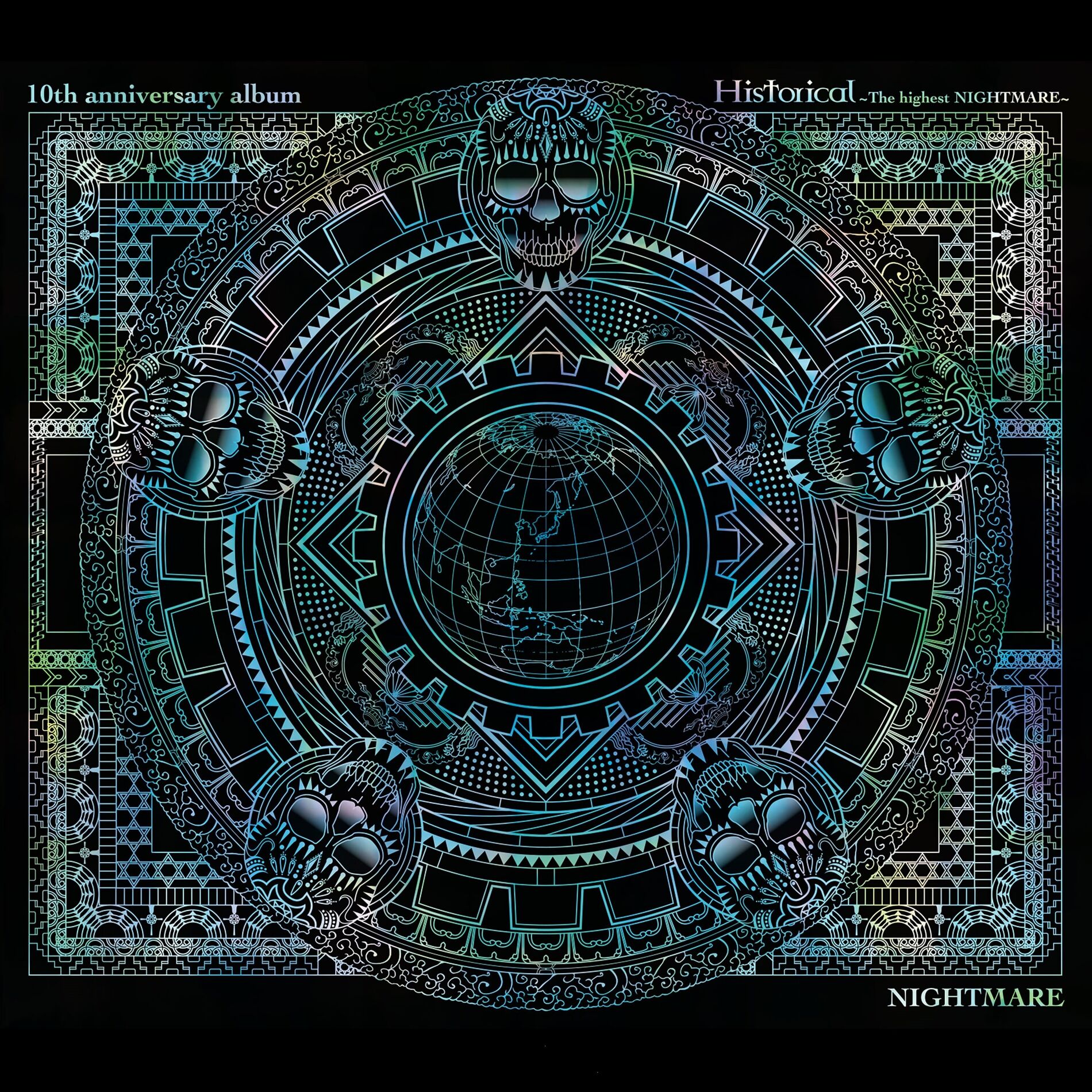 Album cover of 10th anniversary album Historical～The highest NIGHTMARE～