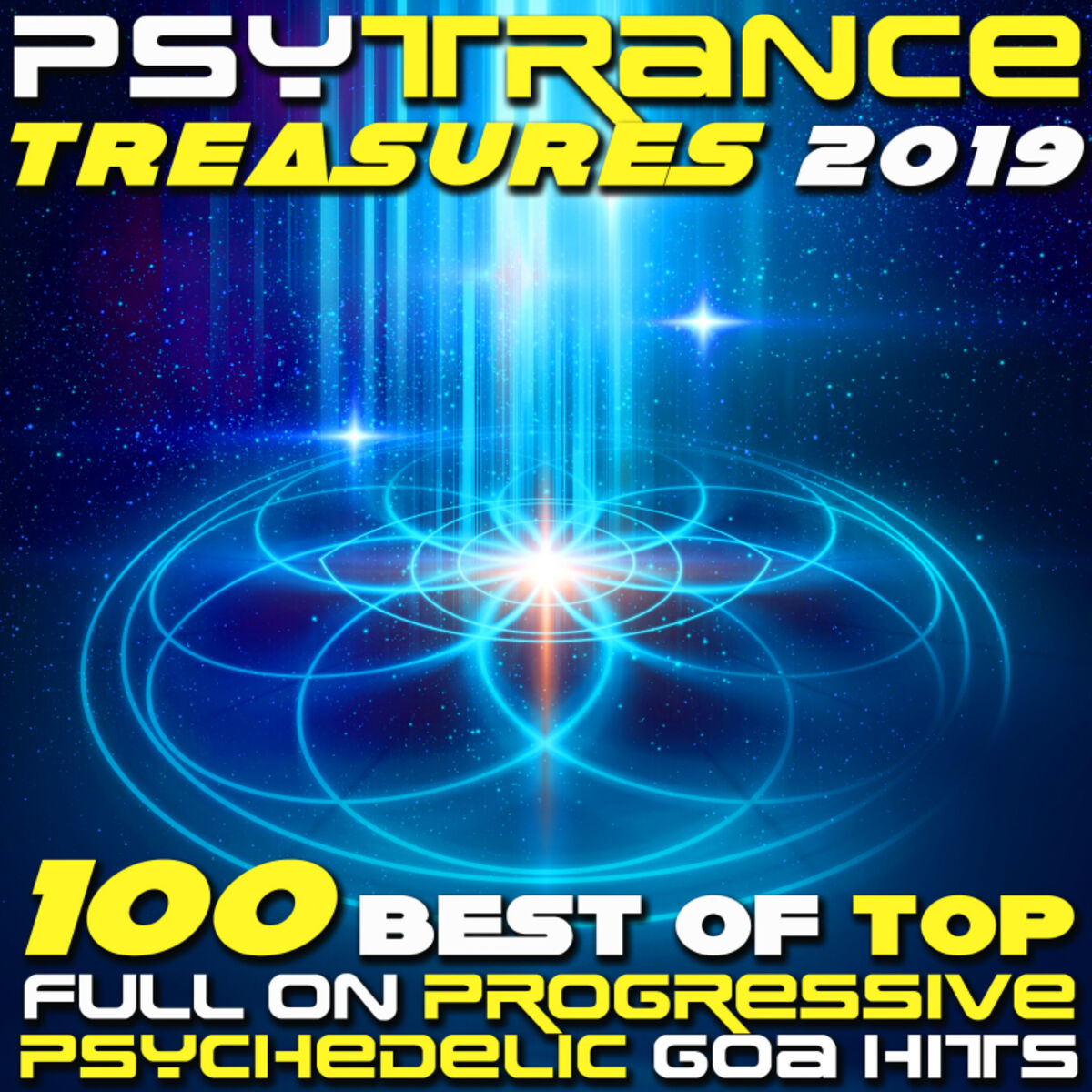 Album cover of Psy Trance Treasures 2019 - 100 Best of Top Full-on, Progressive & Psychedelic Goa Hits